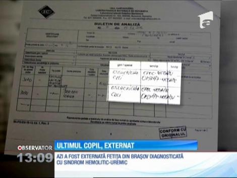 Copiii care au murit la Spitalul Marie Curie aveau sindromul hemolitic-uremic