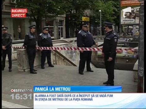 Panică în stația de metrou de la Piața Romană