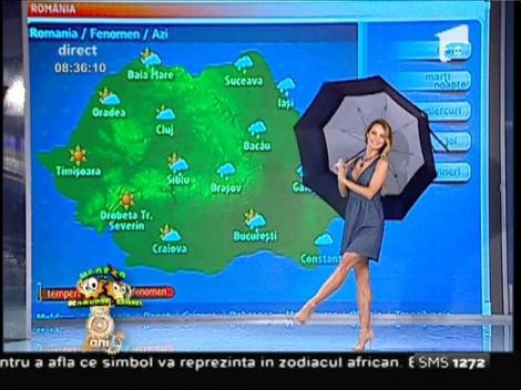 Parcă zboară! Flavia a făcut cel mai grațios dans cu umbrela pe melodia ”Singin' in the Rain”