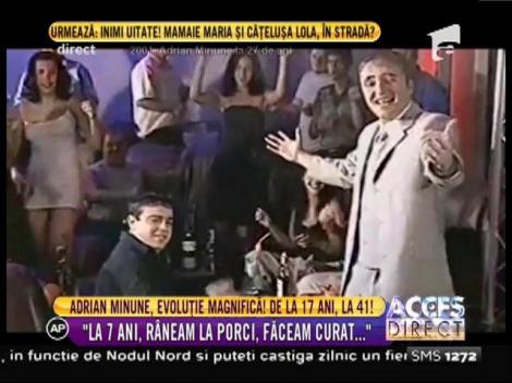Evoluția lui Adrian Minune, de la 17 la 41 de ani: "La șapte ani făceam curat la porci!"