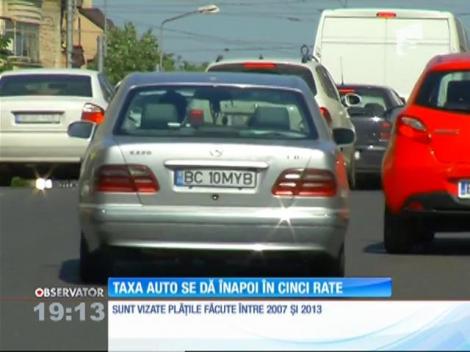 Statul dă înapoi taxa auto încasată ilegal în cinci rate anuale