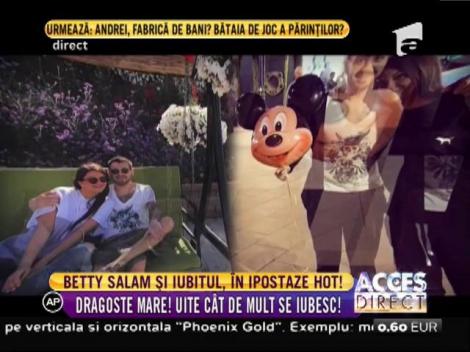 Betty Salam și iubitul, în ipostaze incendiare