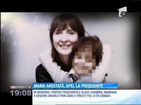 Mama arestată, pentru că şi-a luat copilul de lângă tatăl abuziv, îi cere ajutorul preşedintelui