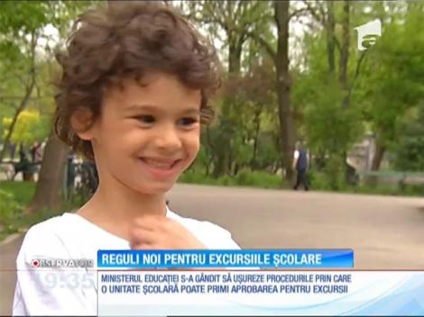 Reguli noi pentru excursiile școlare