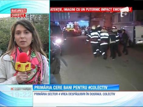 Primăria sectorului 4 cere bani pentru Colectiv