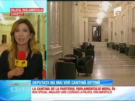 Politicienii sunt nemulţumiţi de mâncarea de la cantina din Parlament