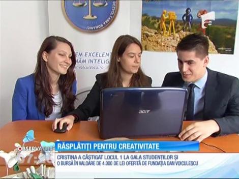 Cristina şi David, răsplătiți pentru creativitate
