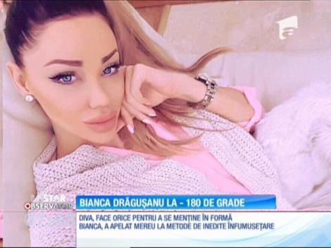 Bianca Drăgușanu îşi modelează trupul cu ajutorul tehnologiei