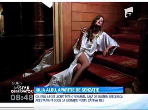 Iulia Albu, apariție de senzație cu un colier de 90 de mii de euro