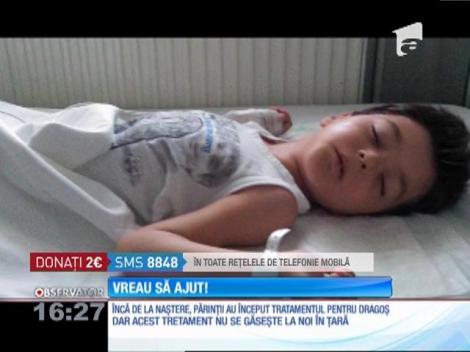 Vreau să ajut! La șase ani, Dragoș încearcă să ducă o viață normală