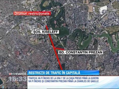 Restricții de trafic în Capitală