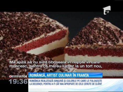 Românca Valentina Bres, artist culinar în Franța