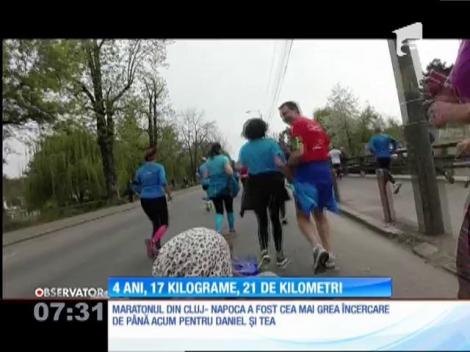 Maratonul de la Cluj, cea mai grea încercare pentru Daniel Osmanovici și fiica lui