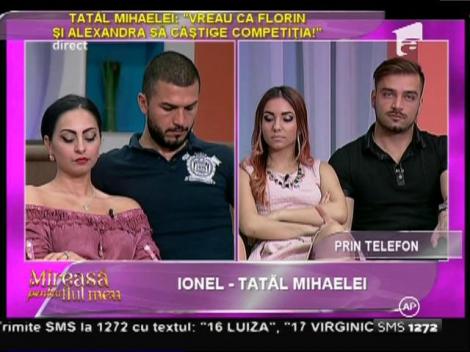 Ionel, tatăl Mihaelei: "Adriana şi Valentin au ajuns pe primul loc doar prin minciună!"