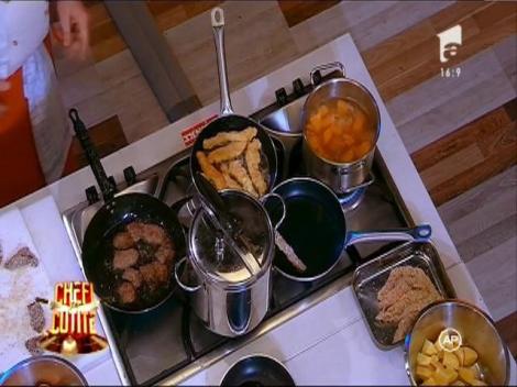 Echipa roşie şi echipa neagră la duel, tema "Fast food românesc. Minuturi"