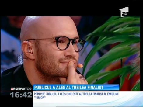 Publicul a decis. Al treilea concurent, care ajunge direct în finala emisiunii IUmor, este George Tănase