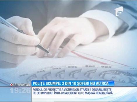 Trei din zece proprietari de maşini, din România, circulă fără asigurare obligatorie!