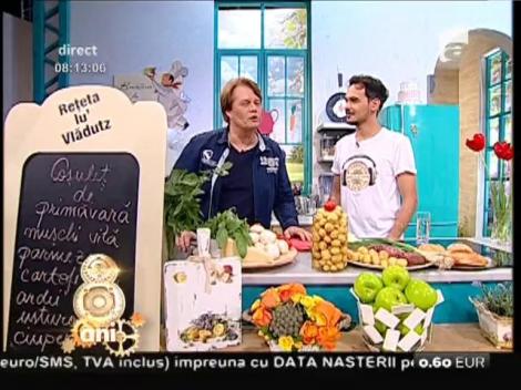 "Coşuleţ de primăvară", cu muşchi de vită şi cartofi noi: Un preparat delicios și sănătos