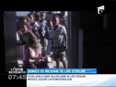 Elton John şi Joanne Rowling au făcut cele mai multe donatii în scopuri caritabile