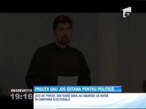 Dumnezeu pierde slujitori în favoarea politicii. Zeci de preoţi dau sutana şi altarul pe costumul cu cravată şi biroul din primărie