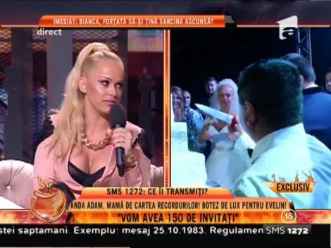 Anda Adam, botez cu 150 de invitați