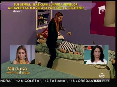 Acuzând probleme de sănătate, Alexandra a refuzat să participe la curăţenie!