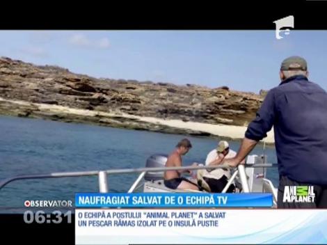 O echipă de televiziune a salvat un pescar rămas izolat pe o insulă pustoe din largul Australiei