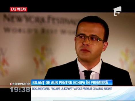 Două medalii de aur pentru jurnaliştii emisiunii În Premieră la Premiile New York Festivals