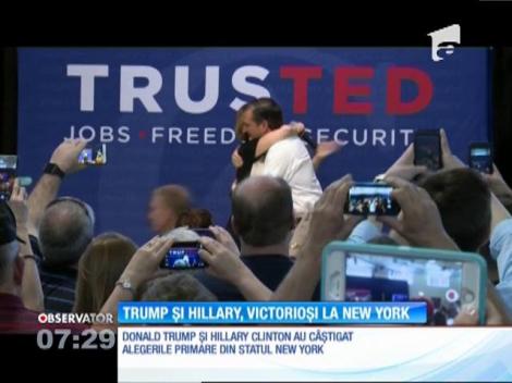 Donald Trump şi Hillary Clinton au câştigat alegerile primare din statul New York