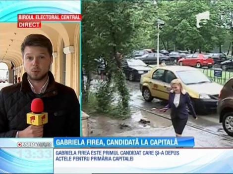 Gabriela Firea şi-a depus candidatura pentru Primăria Capitalei