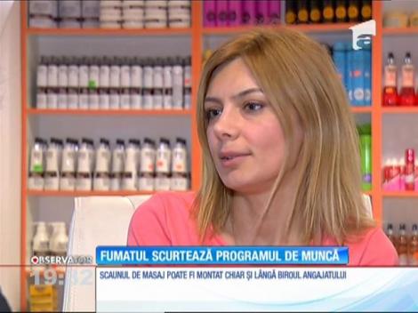 Fumatul scurtează programul de muncă