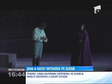 Angela Gheorghiu a ratat intrarea pe scenă, în timpul unui spectacol