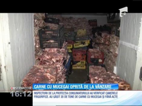 20 de tone de carne cu mucegai oprită de la vânzare