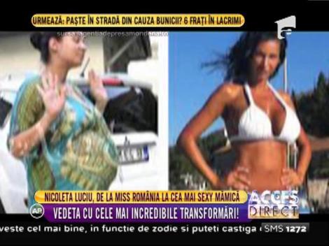 Nicoleta Luciu, de la Miss România la cea mai sexy mămică