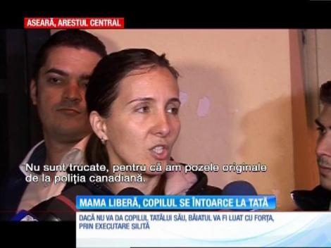 Ana Maria Nedelcu, mama româncă arestată pentru că şi-a răpit copilul din Canada, a fost eliberată