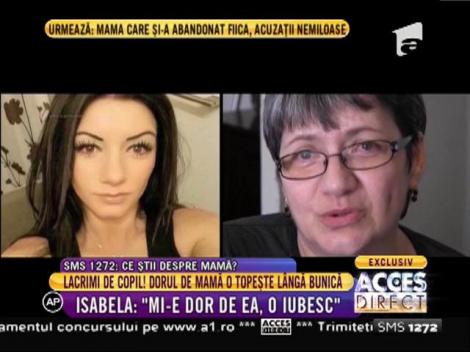 Lacrimi de copil! Are doar 7 ani, iar dorul de mamă o topește lângă bunică