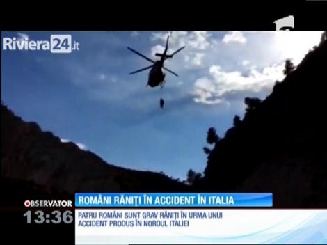 Patru români au fost grav răniţi într-un accident produs în nordul Italiei