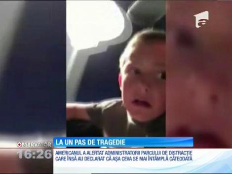 Experinţă de coşmar într-un montagne russe. A rămas fără centură!