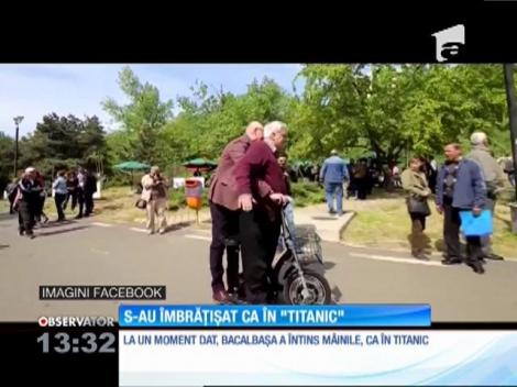 Politicienii Nicolae Bacalbaşa și Marius Stan s-au plimbat împreună cu trotineta