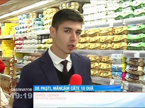 De Paşti, românii mănâncă, în medie, 10 ouă