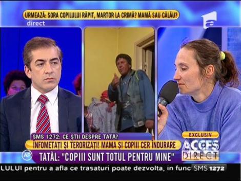 Tatăl acuzat de soţie: "Copiii sunt totul pentru mine"