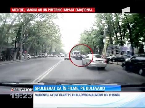 Şocant! Spulberat ca în filme, pe bulevard