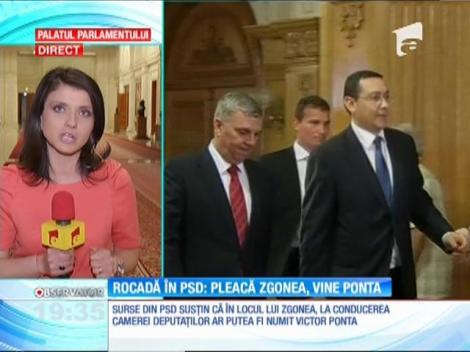 Rocadă în PSD: Pleacă Valeriu Zgonea, vine Victor Ponta