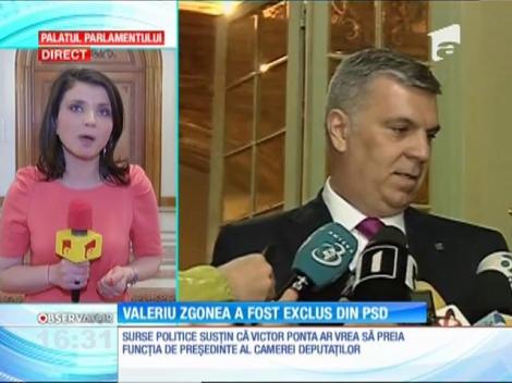 Valeriu Zgonea a fost exclus din PSD