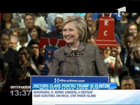 Victorii clare pentru Donald Trump şi Hillary Clinton