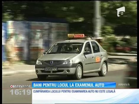 Bani pentru locul la examenul auto