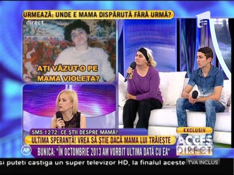 Băiatul care își caută mama: ”Nu mi-o mai amintesc”