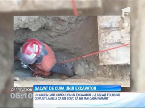 Un muncitor de 37 de ani a fost la un pas să fie îngropat cu totul într-un şanţ de canalizare de trei metri adâncime din Suceava