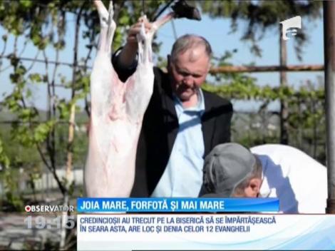 În Joia Mare, forfotă mare la piețe și în biserici