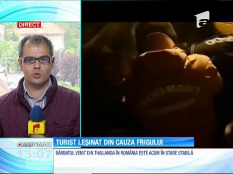 Un turist thailandez a leșinat din cauza frigului